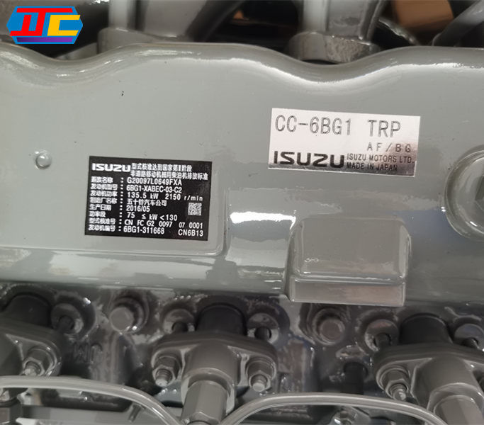 135.5KW Excavator Engine ISUZU 6BG1 For Excavator Industrial AppliC.A.Tion