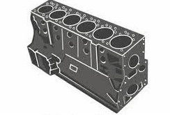 65.01101-6046 Excavator Engine Cylinder Block For Daewoo DH200-3 D1146T