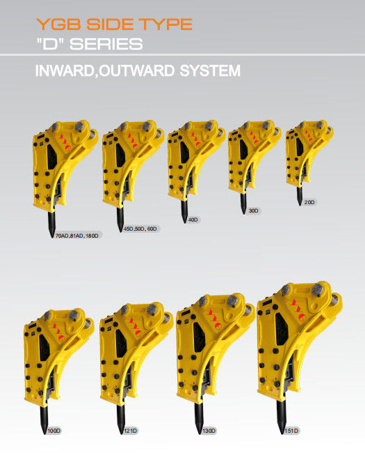 Name:High Quanlity Hydraulic Hammer  Hydraulic Breaker   hydraulic rock hammmerModel :All Type ,Various  Material；42CrMo